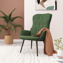 vidaXL Relaxsessel Dunkelgrün Samt