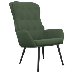vidaXL Relaxsessel Dunkelgrün Samt