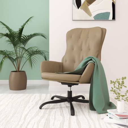 vidaXL Relaxsessel Cappuccino-Braun Kunstleder