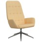 vidaXL Relaxsessel Creme Wildleder-Optik