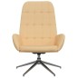 vidaXL Relaxsessel Creme Wildleder-Optik