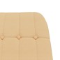 vidaXL Relaxsessel Creme Wildleder-Optik