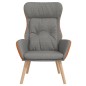 vidaXL Relaxsessel Hellgrau Stoff und PVC vidaXL Relaxsessel Hellgrau Stoff und PVC