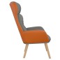 vidaXL Relaxsessel Hellgrau Stoff und PVC vidaXL Relaxsessel Hellgrau Stoff und PVC