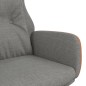 vidaXL Relaxsessel Hellgrau Stoff und PVC vidaXL Relaxsessel Hellgrau Stoff und PVC
