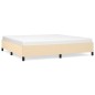 Bettgestell Creme 200x200 cm Stoff Bettgestell Creme 200x200 cm Stoff