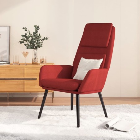 vidaXL Relaxsessel Weinrot Stoff