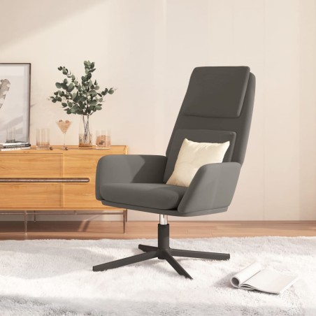 vidaXL Relaxsessel Dunkelgrau Samt