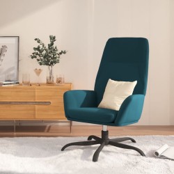 vidaXL Relaxsessel Blau Samt