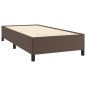 Bettgestell Braun 90x200 cm Kunstleder Bettgestell Braun 90x200 cm Kunstleder