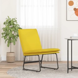 vidaXL Loungesessel Hellgelb 52x75x76 cm Stoff