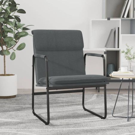 vidaXL Loungesessel Dunkelgrau 55x64x80 cm Stoff