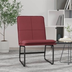 vidaXL Loungesessel Weinrot 54x75x76 cm Kunstleder