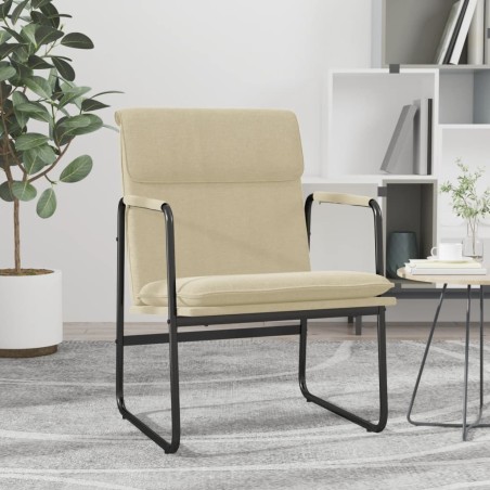 vidaXL Loungesessel Creme 55x64x80 cm Stoff