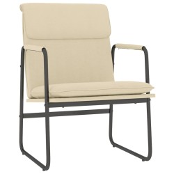 vidaXL Loungesessel Creme 55x64x80 cm Stoff
