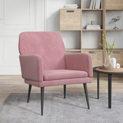 vidaXL Sessel Rosa 62x79x79 cm Samt