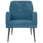 vidaXL Sessel Blau 62x79x79 cm Samt vidaXL Sessel Blau 62x79x79 cm Samt