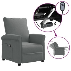 vidaXL Relaxsessel Elektrisch Dunkelgrau Stoff