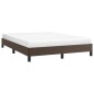 vidaXL Bettgestell Braun 140x190 cm Kunstleder