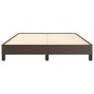 vidaXL Bettgestell Braun 140x190 cm Kunstleder