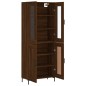 Highboard Braun Eichen-Optik 69,5x34x180 cm Holzwerkstoff Highboard Braun Eichen-Optik 69,5x34x180 cm Holzwerkstoff