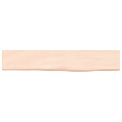 vidaXL Wandregal 60x10x2 cm Massivholz Eiche Unbehandelt