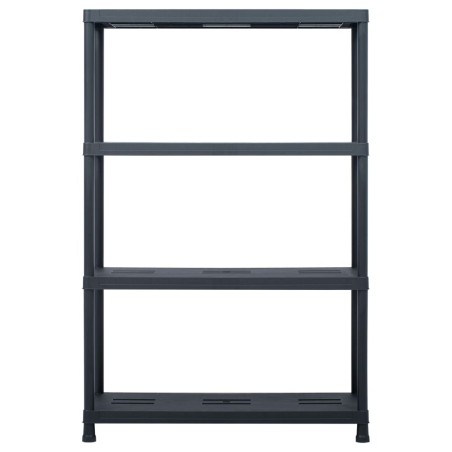 vidaXL Lagerregal Schwarz 220 kg 90 x 40 x 138 cm Kunststoff