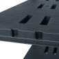 vidaXL Lagerregal Schwarz 220 kg 90 x 40 x 138 cm Kunststoff vidaXL Lagerregal Schwarz 220 kg 90 x 40 x 138 cm Kunststoff