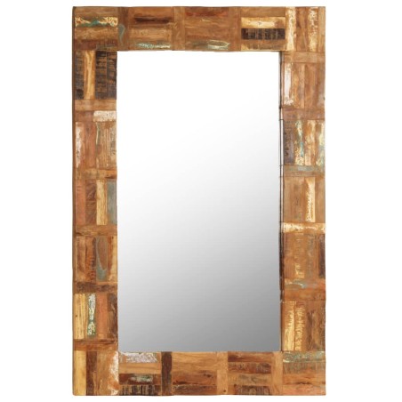 vidaXL Wandspiegel Altholz Massiv 60x90 cm