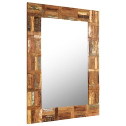 vidaXL Wandspiegel Altholz Massiv 60x90 cm