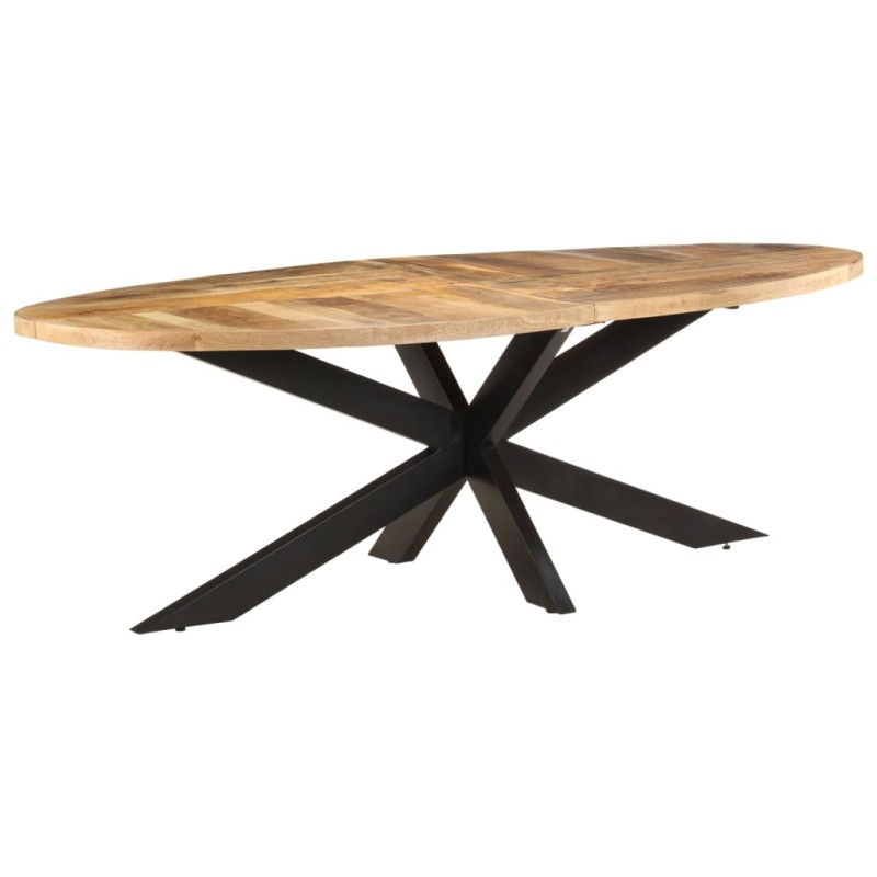 vidaXL Esstisch 240x100x75 cm Raues Mangoholz vidaXL Esstisch 240x100x75 cm Raues Mangoholz