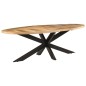vidaXL Esstisch 240x100x75 cm Raues Mangoholz vidaXL Esstisch 240x100x75 cm Raues Mangoholz