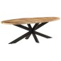 vidaXL Esstisch 240x100x75 cm Raues Mangoholz vidaXL Esstisch 240x100x75 cm Raues Mangoholz