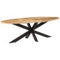vidaXL Esstisch 240x100x75 cm Raues Mangoholz vidaXL Esstisch 240x100x75 cm Raues Mangoholz