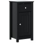 vidaXL Badschrank BERG Schwarz 40x34x80 cm Massivholz Kiefer vidaXL Badschrank BERG Schwarz 40x34x80 cm Massivholz Kiefer