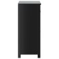 vidaXL Badschrank BERG Schwarz 69,5x34x80 cm Massivholz Kiefer vidaXL Badschrank BERG Schwarz 69,5x34x80 cm Massivholz Kiefer