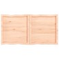 vidaXL Tischplatte 120x60x4 cm Massivholz Eiche Unbehandelt Baumkante vidaXL Tischplatte 120x60x4 cm Massivholz Eiche Unbehandelt Baumkante