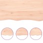 vidaXL Tischplatte 120x60x4 cm Massivholz Eiche Unbehandelt Baumkante vidaXL Tischplatte 120x60x4 cm Massivholz Eiche Unbehandelt Baumkante