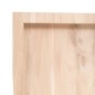 vidaXL Tischplatte 120x60x4 cm Massivholz Eiche Unbehandelt Baumkante vidaXL Tischplatte 120x60x4 cm Massivholz Eiche Unbehandelt Baumkante
