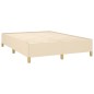 vidaXL Bettgestell ohne Matratze Creme 140x190 cm Stoff vidaXL Bettgestell ohne Matratze Creme 140x190 cm Stoff