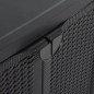 vidaXL Gartenschrank Schwarz 65x45x88 cm PP Rattan-Optik vidaXL Gartenschrank Schwarz 65x45x88 cm PP Rattan-Optik