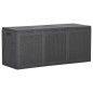 vidaXL Garten-Aufbewahrungsbox 270 L Schwarz PP Rattan vidaXL Garten-Aufbewahrungsbox 270 L Schwarz PP Rattan
