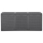 vidaXL Garten-Aufbewahrungsbox 270 L Schwarz PP Rattan vidaXL Garten-Aufbewahrungsbox 270 L Schwarz PP Rattan
