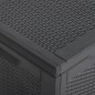 vidaXL Garten-Aufbewahrungsbox 270 L Schwarz PP Rattan vidaXL Garten-Aufbewahrungsbox 270 L Schwarz PP Rattan