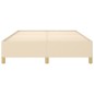 vidaXL Bettgestell ohne Matratze Creme 140x190 cm Stoff vidaXL Bettgestell ohne Matratze Creme 140x190 cm Stoff