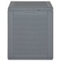 vidaXL Gartentruhe Grau PP Rattan 90 L vidaXL Gartentruhe Grau PP Rattan 90 L