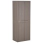 vidaXL Gartenschrank Braun 65x45x172 cm PP Holz-Optik vidaXL Gartenschrank Braun 65x45x172 cm PP Holz-Optik