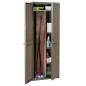 vidaXL Gartenschrank Braun 65x45x172 cm PP Holz-Optik vidaXL Gartenschrank Braun 65x45x172 cm PP Holz-Optik