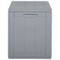 vidaXL Garten-Aufbewahrungsbox 180 L Grau PP Rattan vidaXL Garten-Aufbewahrungsbox 180 L Grau PP Rattan