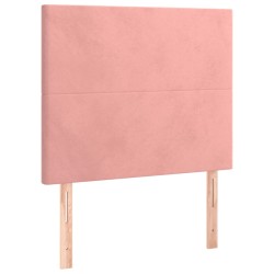 vidaXL Kopfteile 2 Stk. Rosa 80x5x78/88 cm Samt